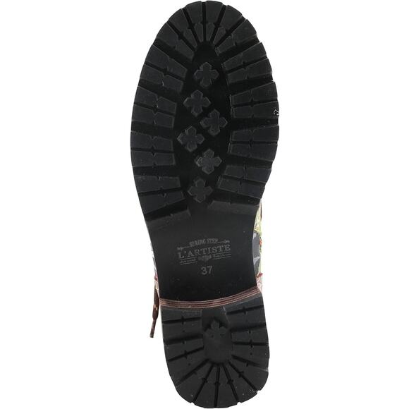 L'Artiste by Spring Step Womens Fantastic Leather Combi Bootie -- Red Multi NEW - Picture 6 of 7